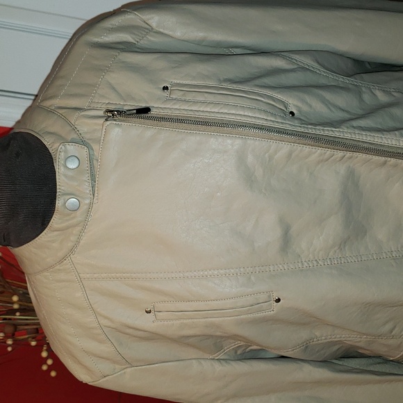 FF 💘🖤💘 ASHLEY STEWART MOTO FAUX LEATHER 22/24 JACKET COAT BRAND NEW - Picture 3 of 13